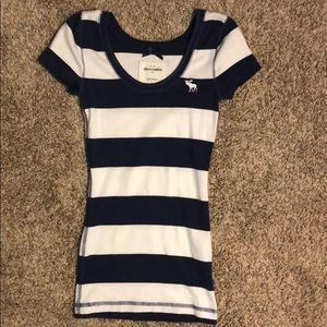 Girls Abercrombie stripe shirt